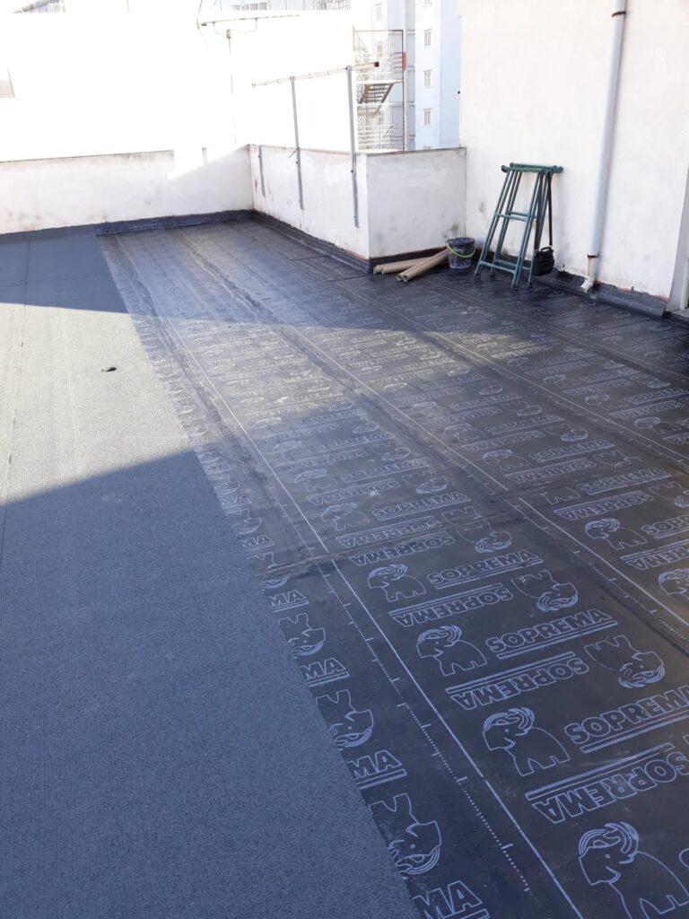 impermeabilizar terraza en mallorca con laminas asfálticas